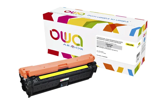 Tonercartridge OWA HP CE342A geel