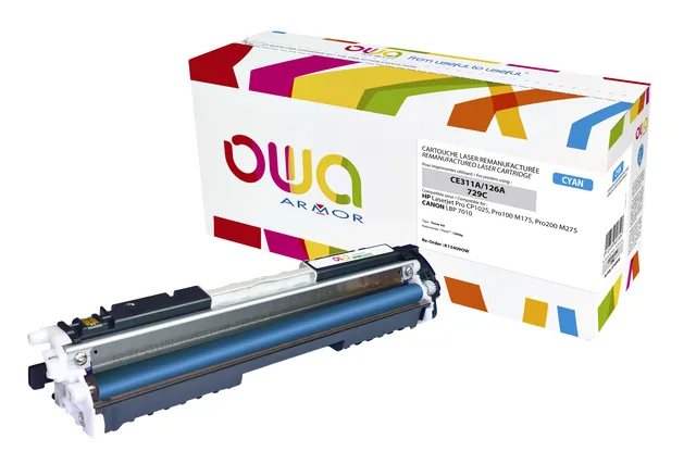 Tonercartridge OWA HP CE311A blauw