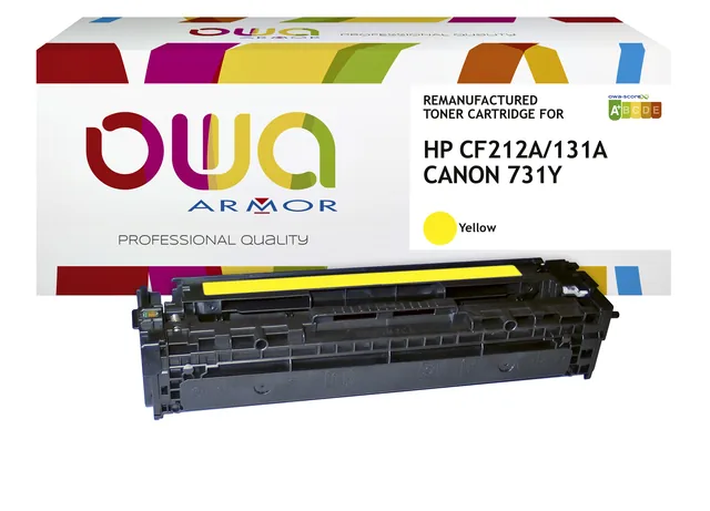 Tonercartridge OWA HP CF212A geel