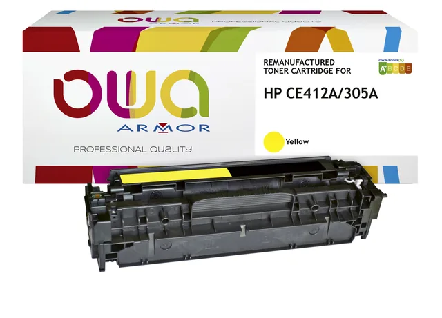 Tonercartridge OWA HP CE412A geel