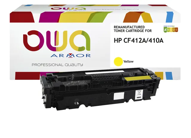 Tonercartridge OWA HP CF412A geel