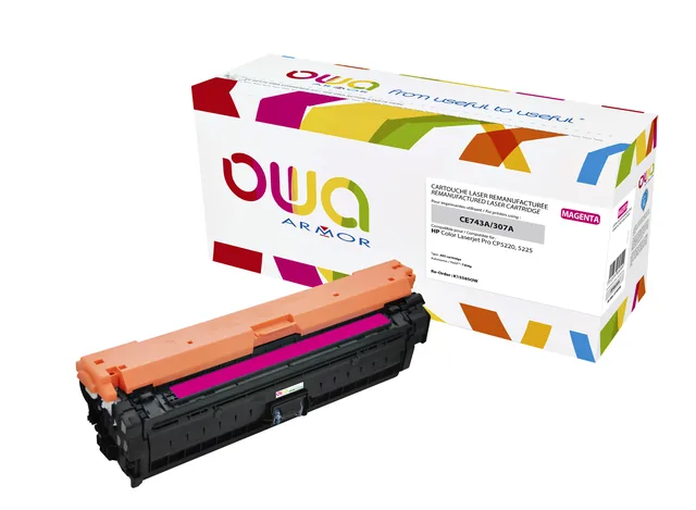 Tonercartridge OWA HP CE743A rood