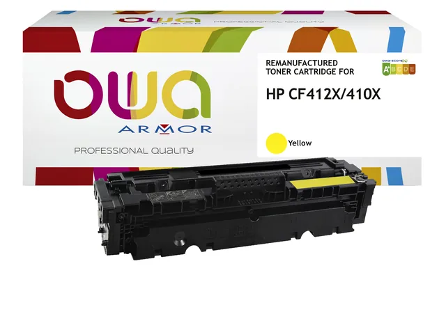 Tonercartridge OWA HP CF412X geel