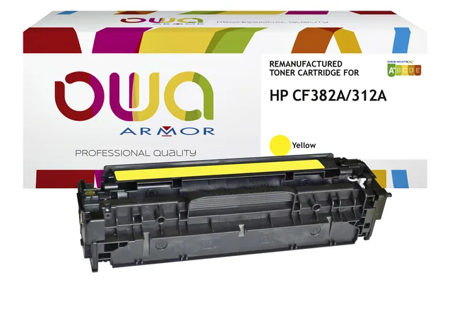 Tonercartridge OWA HP CF382A geel