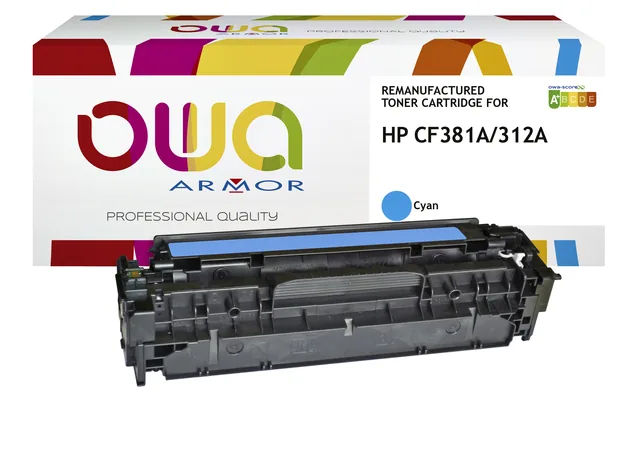 Tonercartridge OWA HP CF381A blauw