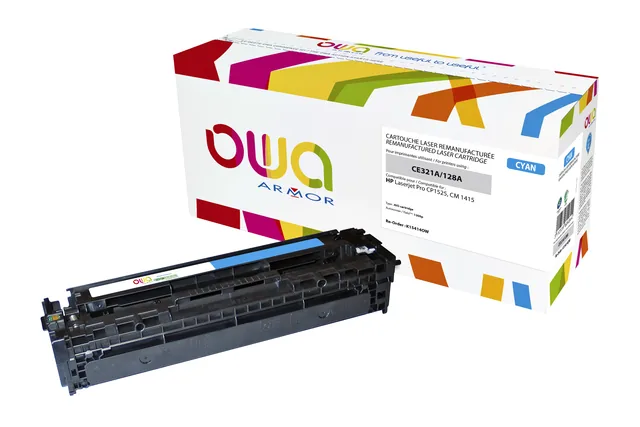 Tonercartridge OWA HP CE321A blauw