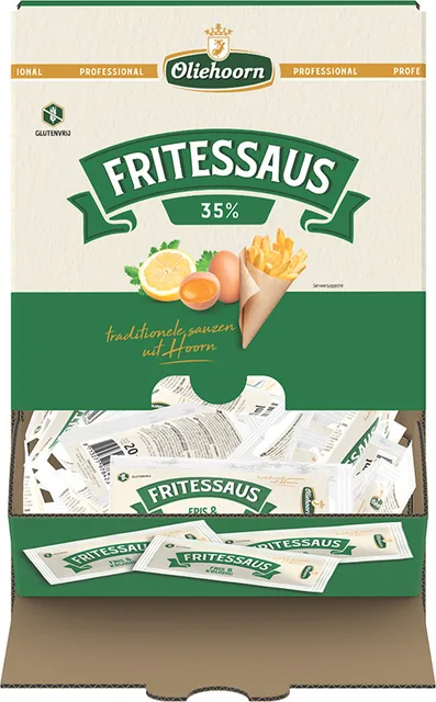 Fritessaus Oliehoorn 35pr glutenvr sachet 198x20ml