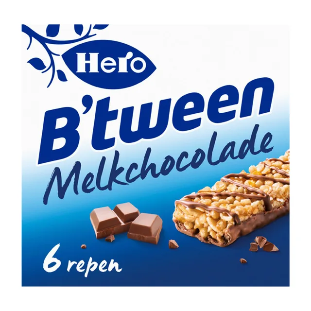 Tussendoortje Hero B'tween melkchocolade 6pack