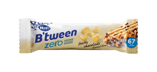 Tussendoortje Hero B'tween witte chocolade zero