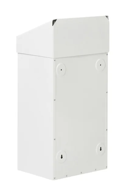 Afvalbak Vepa Bins met pushdeksel 50 liter wit