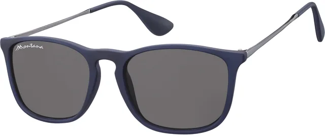 Zonnebril Montana met smoke glas mtl donkerblauw