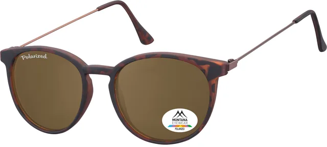 Zonnebril Montana met bruin polar glas mtl zwart