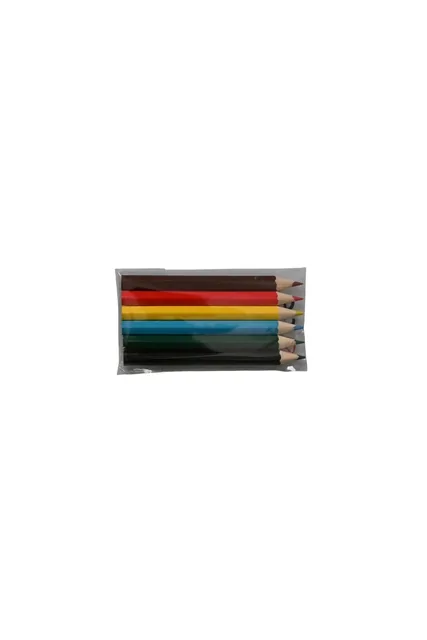 Kleurpotloden kort set a 6 kleuren