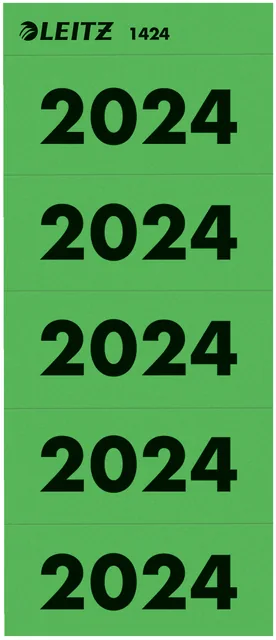 Rugetiket Leitz 2024 80mm groen 100st
