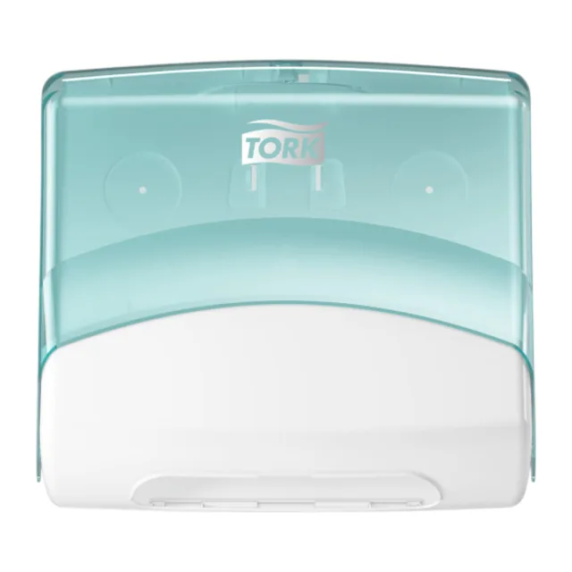 Reinigingsdoekdispenser Tork W4 gevouwen turquoise