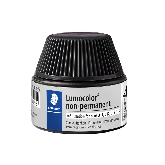 Viltstiftvulling Staedtler lumocolor non-perm. zw