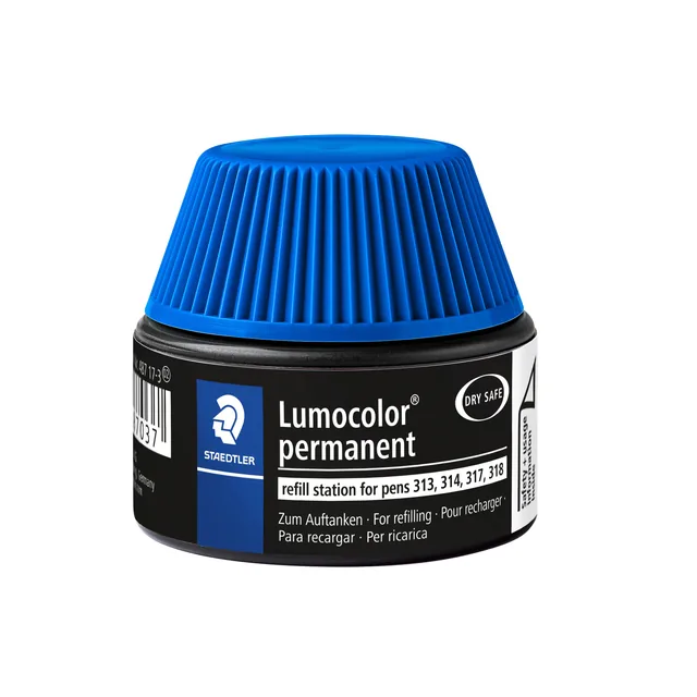 Viltstiftvulling Staedtler lumocolor permanent bl