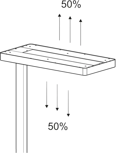 Werkpleklamp TK MAUL Juvis LED sensor dim 120cm zw