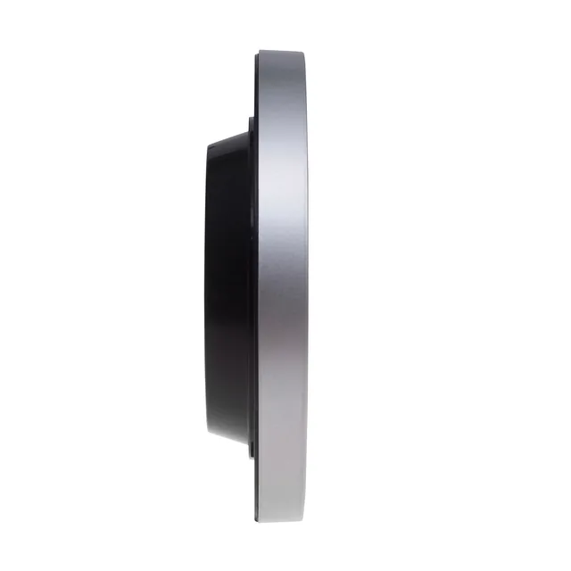 Wandklok MAUL Run RC Ø25x5cm kunststof zilver/wit