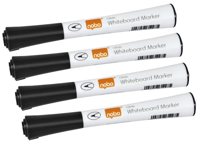 Whiteboardmarker Nobo Glide fijn 1mm zwart