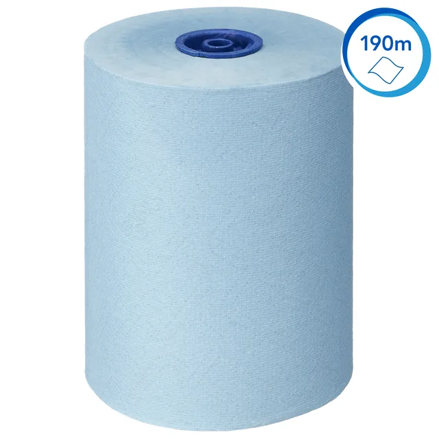 Handdoekrol Scott Slimroll 1laags 190m blauw