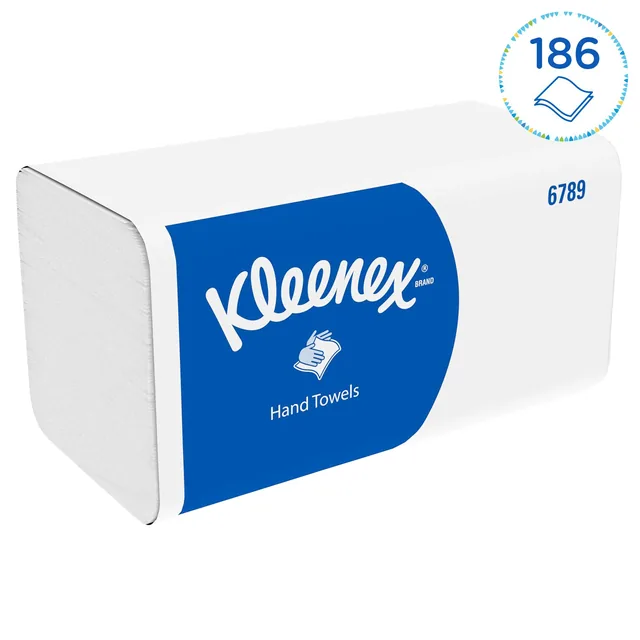 Handdoek Kleenex 2laags 215x212mm 15x186 vel wit