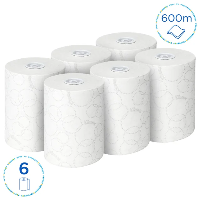 Handdoekrol Kleenex Ultra Slimroll 2laags 100m wit