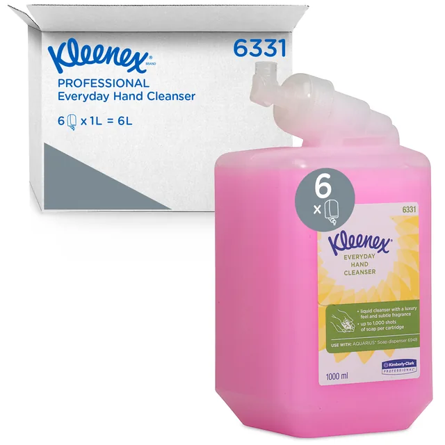 Handzeep Kleenex vloeibaar roze 1000ml
