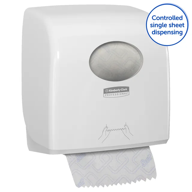Handdoekroldispenser Kimberly Clark Slimroll wit