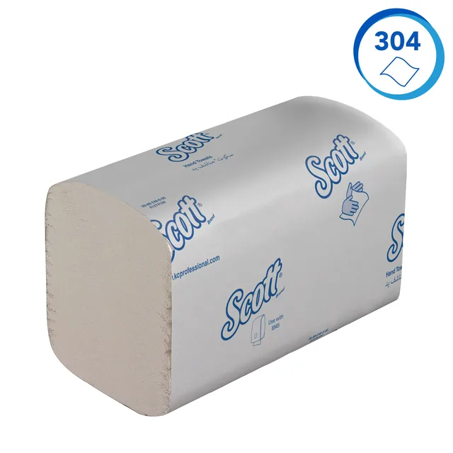 Handdoek Scott Control 1laags 200x210mm wit