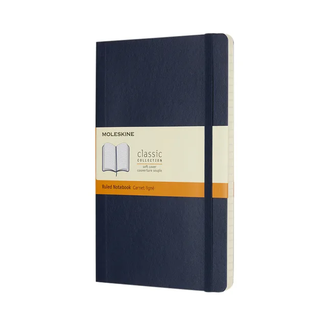 Notitieboek Moleskine large 130x210 ln sc sapp bl