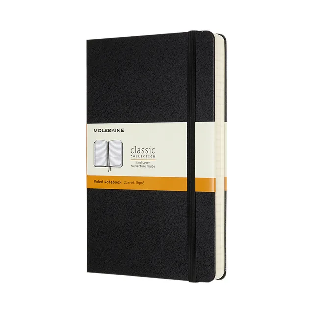 Notitieboek Moleskine Expanded large lijn hc zwart