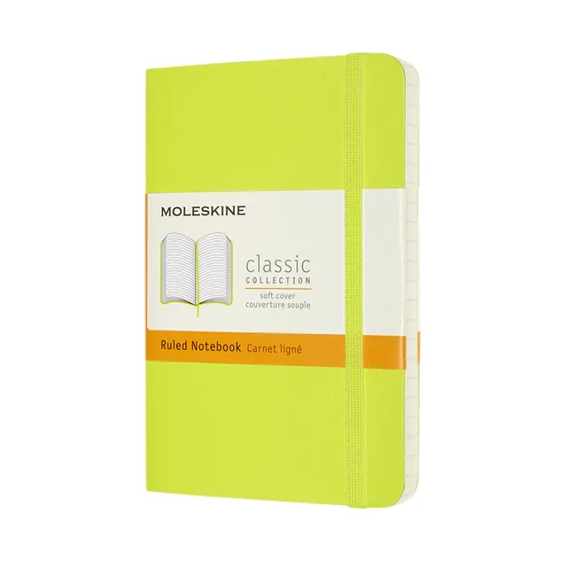 Notitieboek Moleskine pocket 90x140 ln sc lem gn