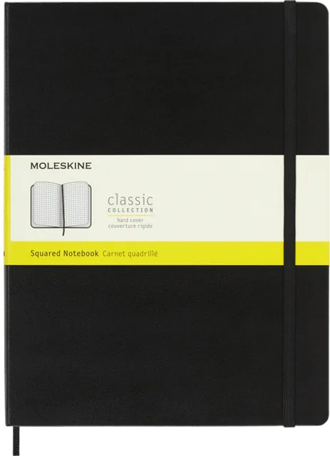 Notitieboek Moleskine XL 190x250 rt hc zw