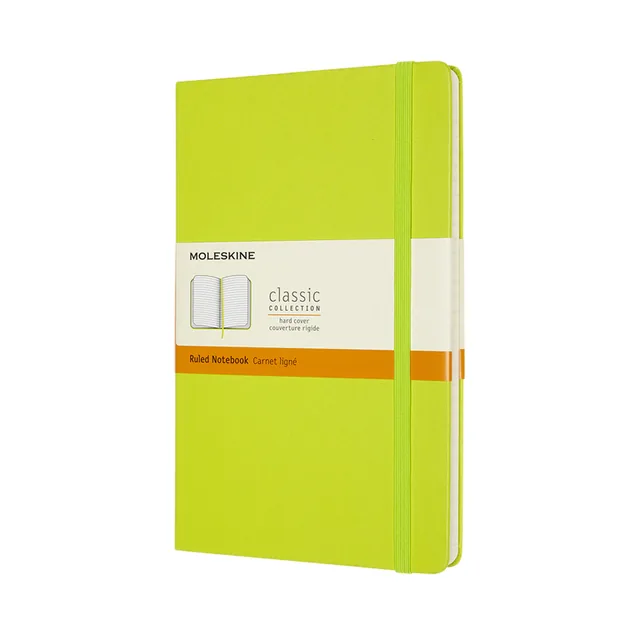 Notitieboek Moleskine large 130x210 ln hc lem gn