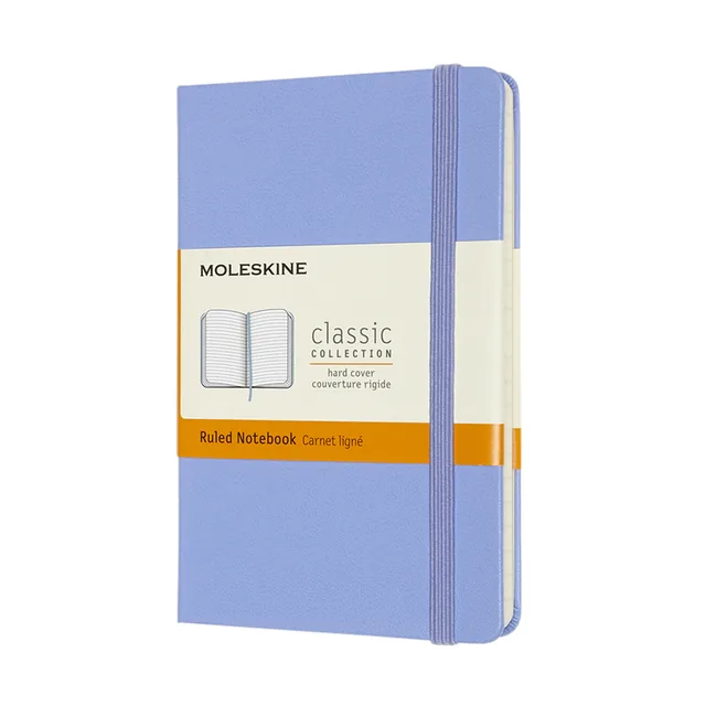 Notitieboek Moleskine pocket 90x140 ln hc hydr bl