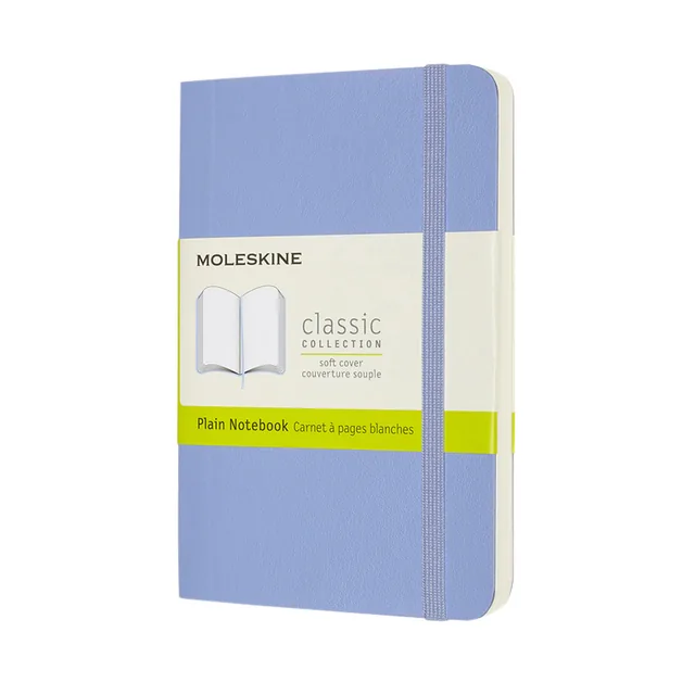 Notitieboek Moleskine pocket 90x140 blc sc hydr bl