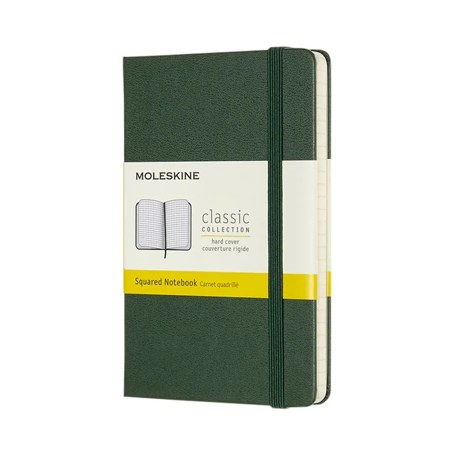 Notitieboek Moleskine pocket 90x140 rt hc myrt gn