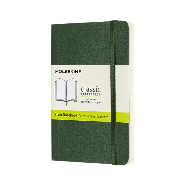 Notitieboek Moleskine pocket 90x140 blc sc myrt gn
