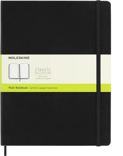 Notitieboek Moleskine XL 190x250 blc hc zw