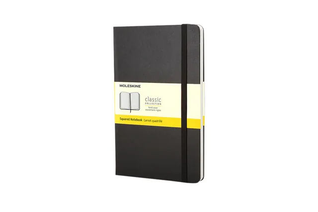 Notitieboek Moleskine pocket 90x140 ruit 5x5 hc zw
