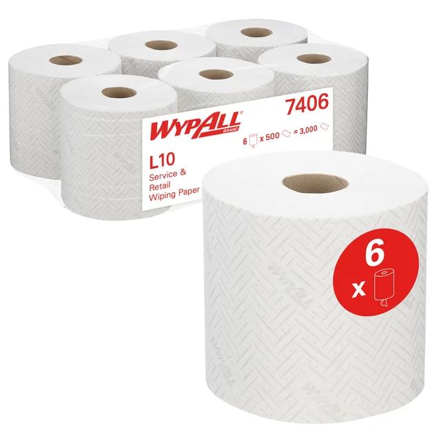 Poetspapier WypAll L10 GeneralClean wit 7406