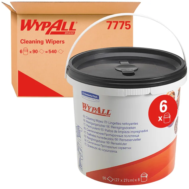 Reinigingsdoek WypAll PowerClean emmer groen 7775