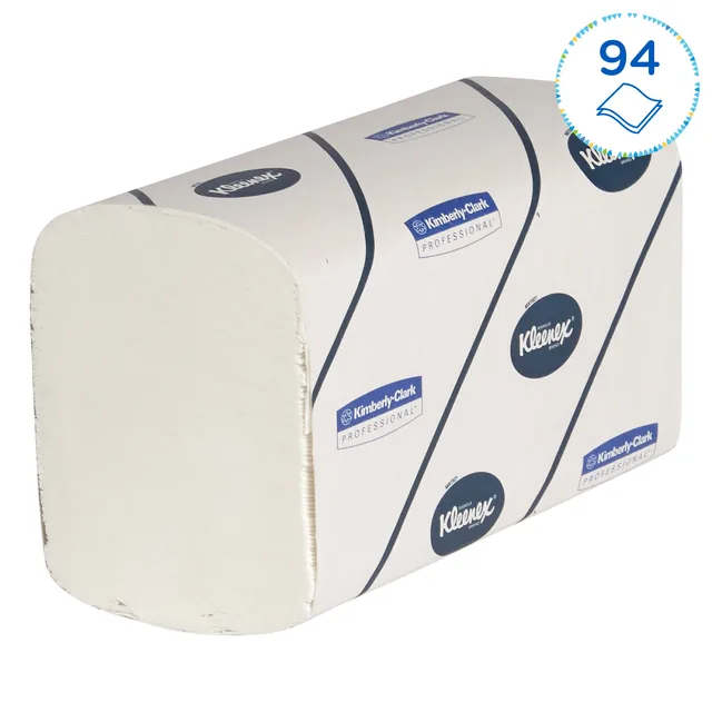 Handdoek Kleenex Ultra 2laags 215x415mm wit