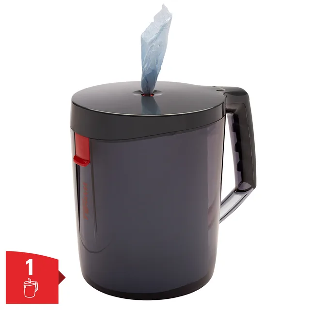 Poetspapierdispenser WypAll L10 draagbaar zwart