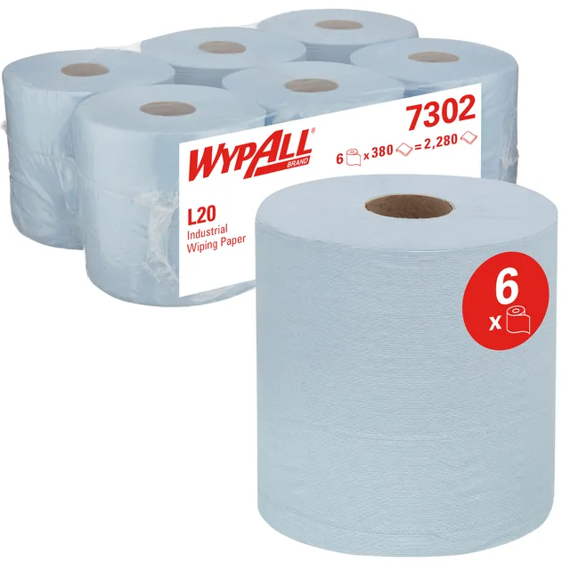 Poetspapier WypAll L20 GeneralClean blauw 7302