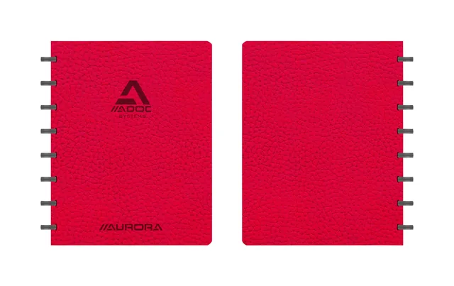 Schrift Adoc Business A5 lijn 144pag 90gr rood