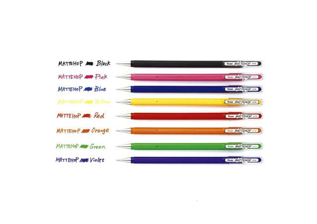 Gelschrijver Pentel K110 Mattehop M rood