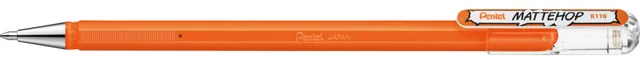Gelschrijver Pentel K110 Mattehop M oranje