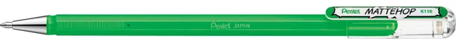 Gelschrijver Pentel K110 Mattehop M groen